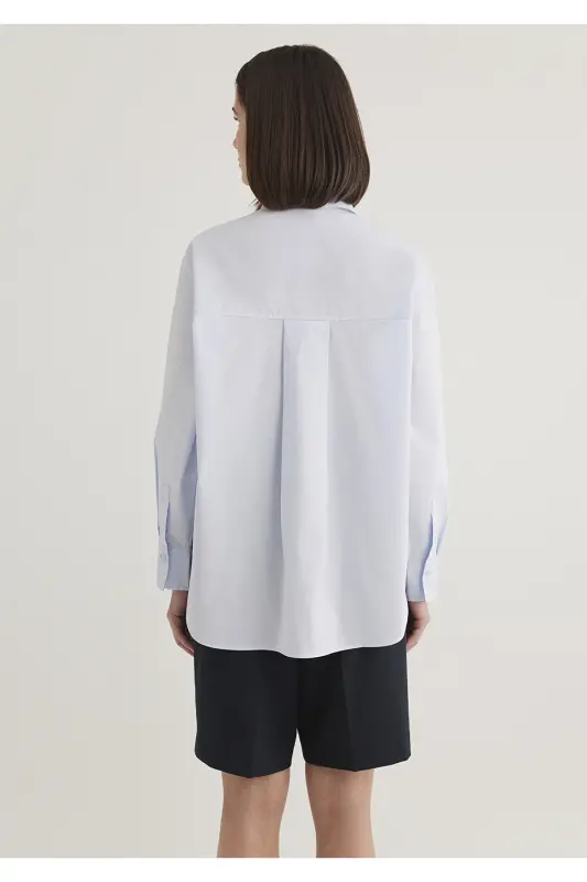Ko'ylak Oversize / Keng Bichim 1211006-70776 - 5