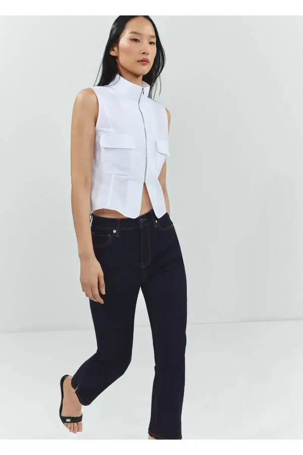 Koyu Denim Kadın Jeans 67073695 - 3