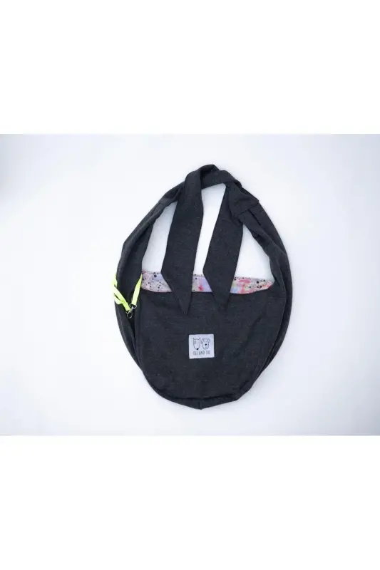 Koyu Gri Köpek Taşıma Çantası (Pet Sling – Ana Kucağı)-KOYU GRİ - 4