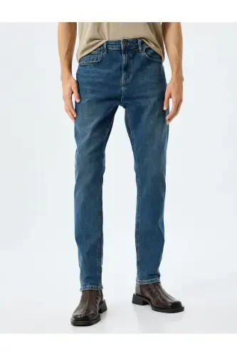 Koyu Indigo Erkek Yetişkin Jeans 5WAM40008ND-KOYU İNDİGO - 3