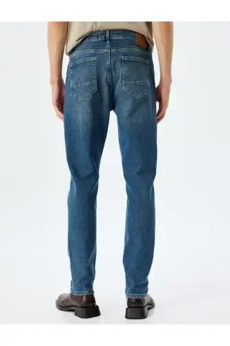Koyu Indigo Erkek Yetişkin Jeans 5WAM40008ND-KOYU İNDİGO - 4
