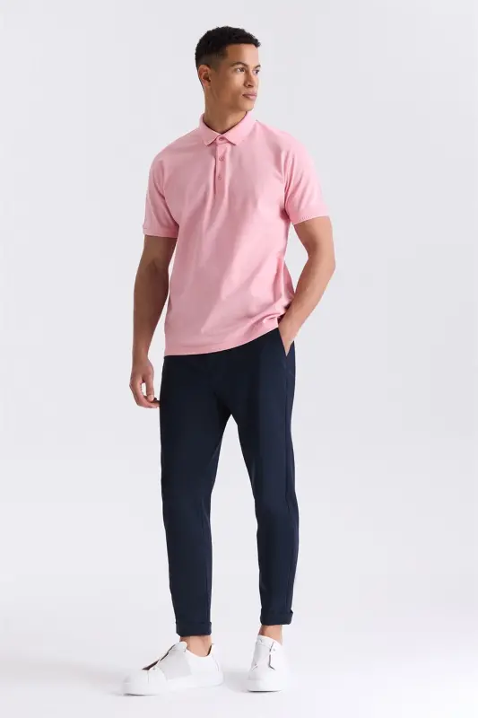 Koyu Lacivert Comfort Fit Beli Lastikli Spor Jogger Pantolon - 2