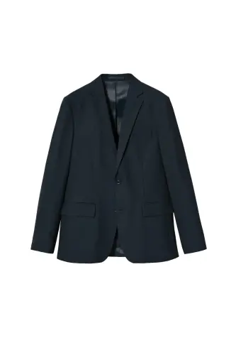 Koyu Lacivert Erkek Ceket 37044772-Dark Navy - 4