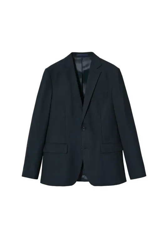 Koyu Lacivert Erkek Ceket 37044772-Dark Navy - 4