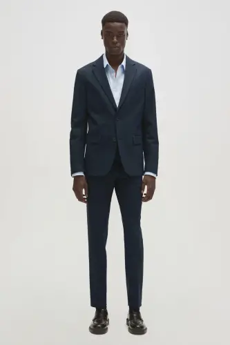 Koyu Lacivert Erkek Ceket 37044772-Dark Navy - 9