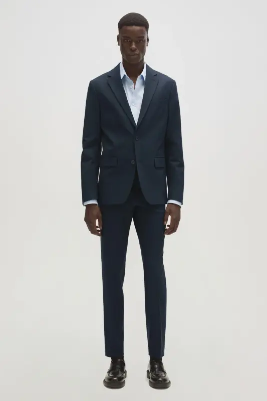 Koyu Lacivert Erkek Ceket 37044772-Dark Navy - 9