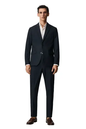 Koyu Lacivert Erkek Ceket 37044772-Dark Navy - 12