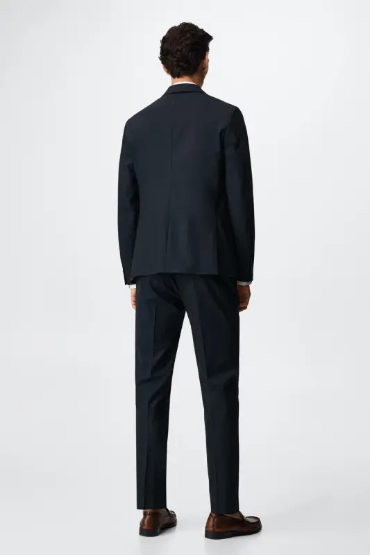 Koyu Lacivert Erkek Ceket 37044772-Dark Navy - 13