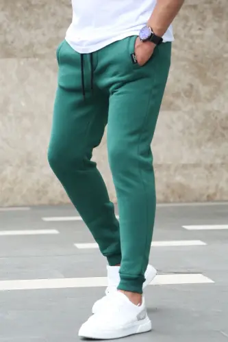 Koyu Yeşil Basic Eşofman 4210-Koyu Yeşil 