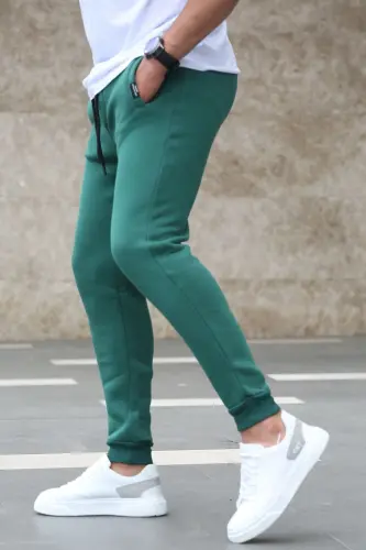 Koyu Yeşil Basic Eşofman 4210-Koyu Yeşil - 3