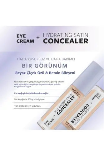 Ko'z kremi namlantiruvchi ipak konsiler - Ko'z kremi ko'z osti kapatıcı 61 Vanilla-61 Vanilla - 7