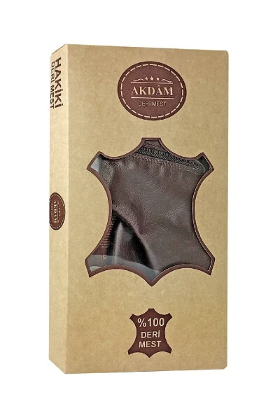 Кожаная куртка - Коричневая - 3