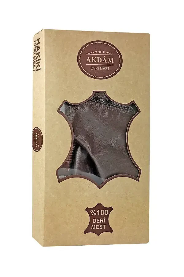 Кожаная куртка - Коричневая - 3