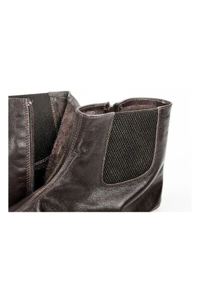 Кожаная куртка - Коричневая - 5