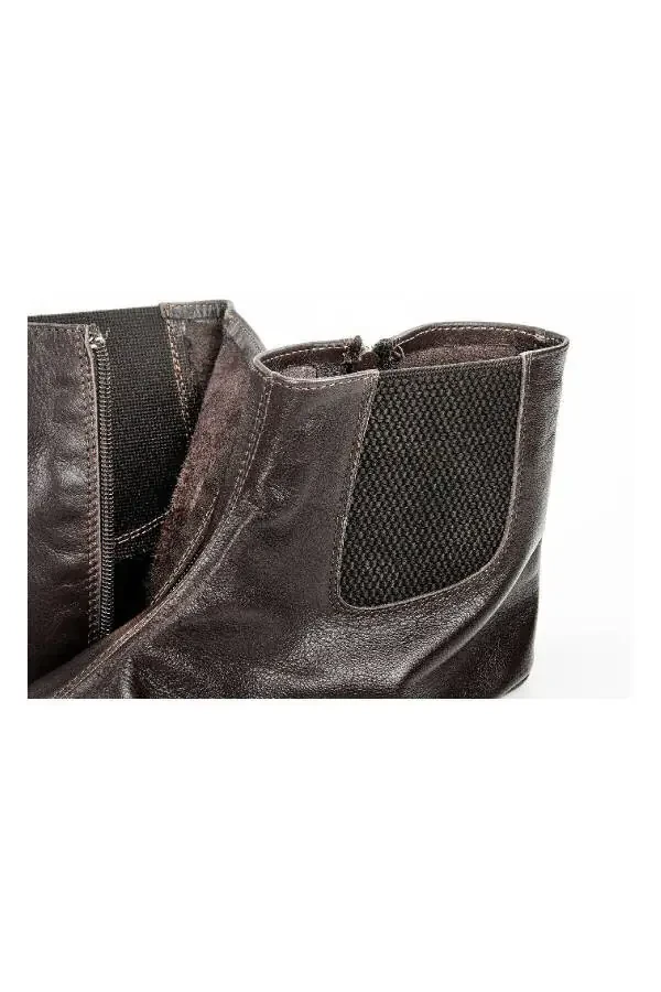 Кожаная куртка - Коричневая - 5