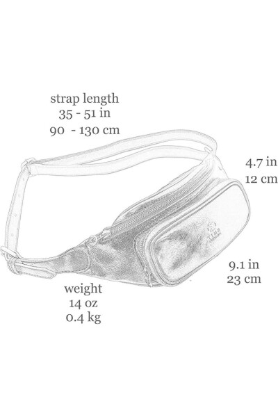 Кожаная поясная сумка, поясная сумка, кожаная поясная сумка, кожаная поясная сумка ручной работы из Италии - 12