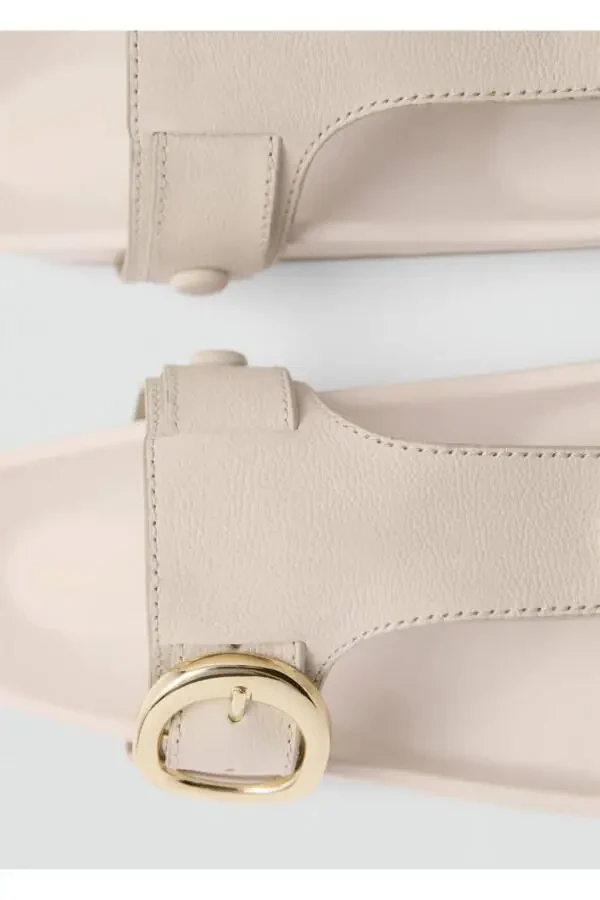 Кожаные сандалии с пряжкой - 4