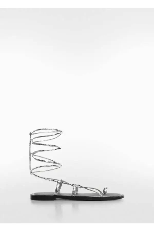 Кожаные сандалии с ремешками - 3