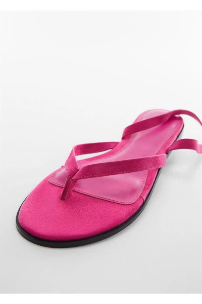 Кожаные сандалии с ремешками - 4