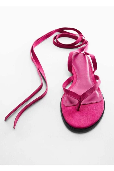 Кожаные сандалии с ремешками - 6