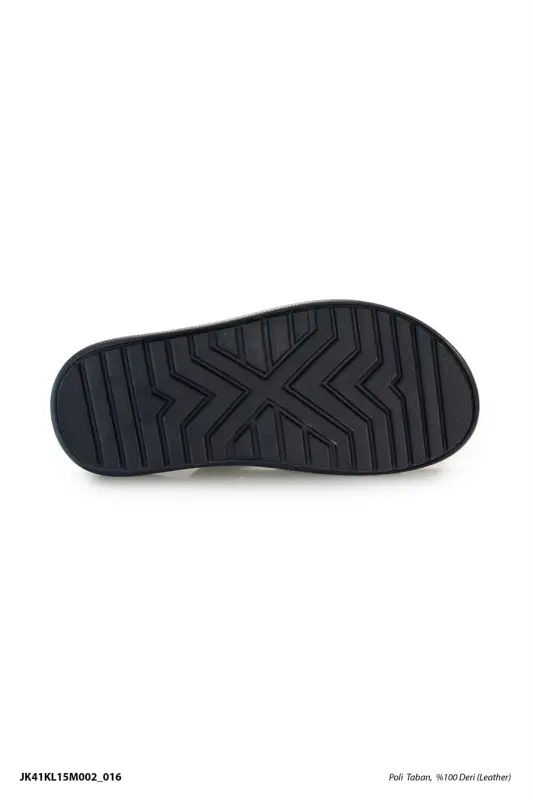 Кожаные тапочки Хаки Genuine - 3