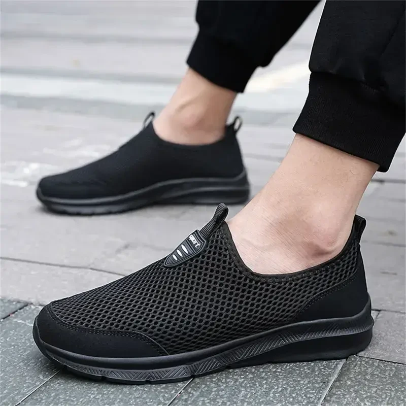 kpoplk Mens Walking Sneakers Men's Slip-on Sneakers - Lightweight and Comfortable Footwear for Everyday Wear and Fitness Training Black,12- - 2