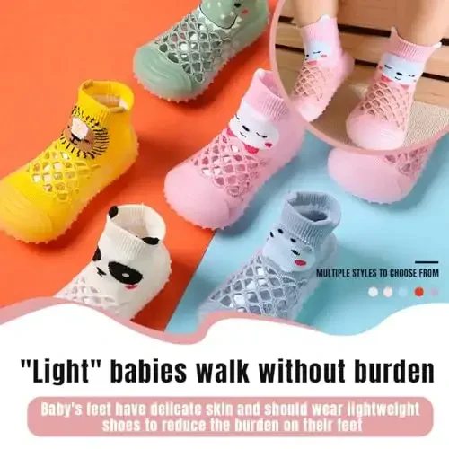 Kqwfsiu Baby Paypoq Poyafzal O'g'il Bolalar Qizlar Birinchi Yurish Poyafzallari Sirpanmaydigan Yengil Chaqaaloq Go'dak Ichki Tashqi - 5