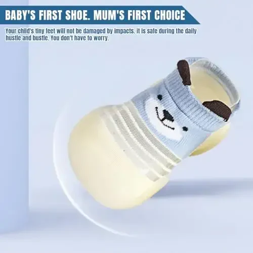 Kqwfsiu Baby Paypoq Poyafzal O'g'il Bolalar Qizlar Birinchi Yurish Poyafzallari Sirpanmaydigan Yengil Yürümeye Başlayan Chaqaloqlar Ichki Tashqi - 4