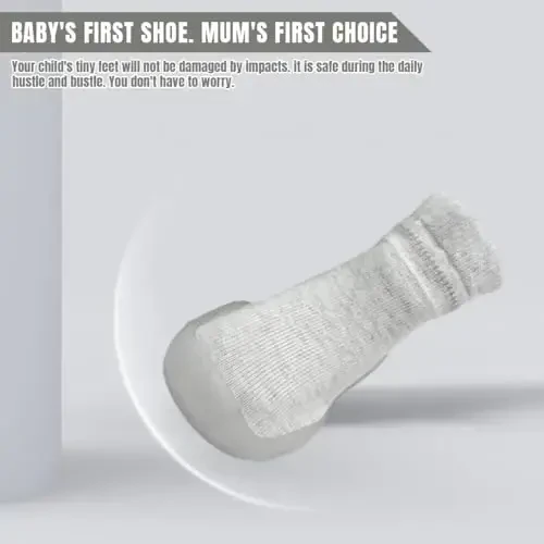 Kqwfsiu Baby Sock Shoes Boys Girls First Walking Shoes Non Slip Lightweight Toddler Infant Indoor Outdoor - 4