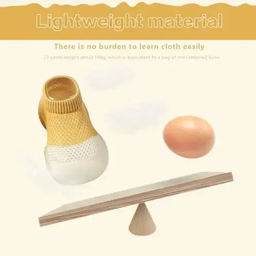 Kqwfsiu Baby Sock Shoes Boys Girls First Walking Shoes Non Slip Lightweight Toddler Infant Indoor Outdoor - 3