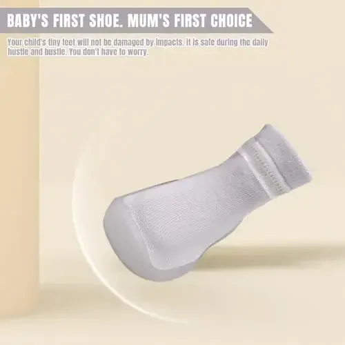 Kqwfsiu Baby Sock Shoes Boys Girls First Walking Shoes Non Slip Lightweight Toddler Infant Indoor Outdoor - 3