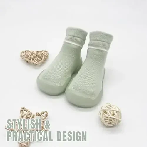 Kqwfsiu Baby Sock Shoes Boys Girls First Walking Shoes Non Slip Lightweight Toddler Infant Indoor Outdoor - 6