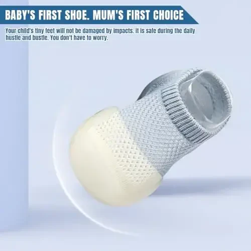 Kqwfsiu Baby Sock Shoes Boys Girls First Walking Shoes Non Slip Lightweight Toddler Infant Indoor Outdoor - 4