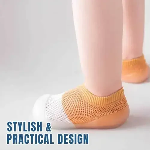 Kqwfsiu Baby Sock Shoes Boys Girls First Walking Shoes Non Slip Lightweight Toddler Infant Indoor Outdoor - 6