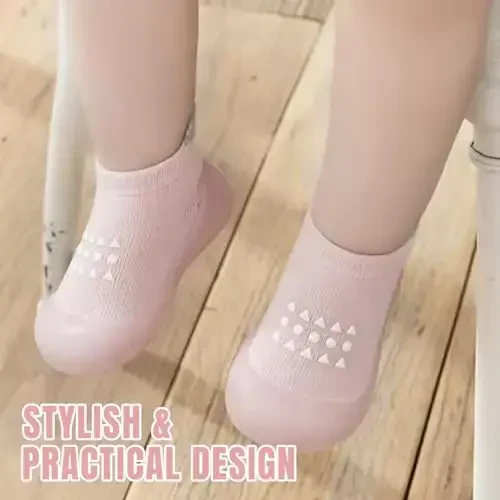 Kqwfsiu Baby Sock Shoes Boys Girls First Walking Shoes Non Slip Lightweight Toddler Infant Indoor Outdoor - 5
