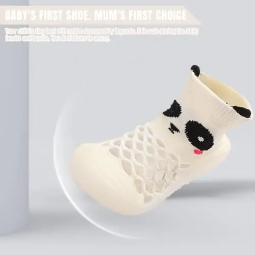 Kqwfsiu Baby Sock Shoes Boys Girls First Walking Shoes Non Slip Lightweight Toddler Infant Indoor Outdoor - 4