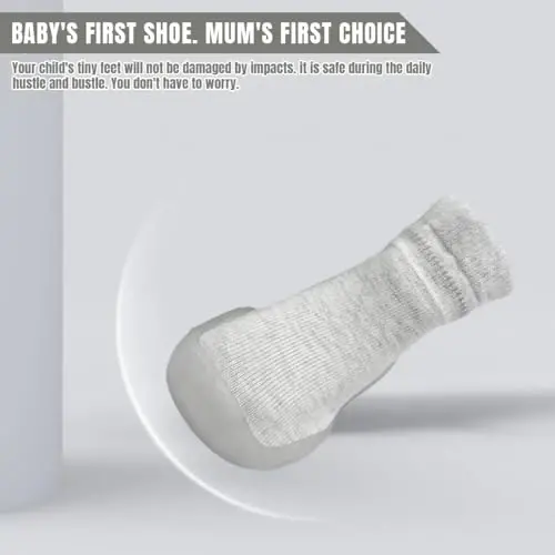 Kqwfsiu Baby Sock Shoes Boys Girls First Walking Shoes Non Slip Lightweight Toddler Infant Indoor Outdoor - 4