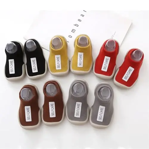 Kqwfsiu Baby Sock Shoes Boys Girls First Walking Shoes Non Slip Lightweight Toddler Infant Indoor Outdoor - 6