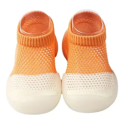 Kqwfsiu Baby Sock Shoes Boys Girls First Walking Shoes Non Slip Lightweight Toddler Infant Indoor Outdoor 