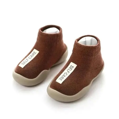 Kqwfsiu Baby Sock Shoes Boys Girls First Walking Shoes Non Slip Lightweight Toddler Infant Indoor Outdoor - 1