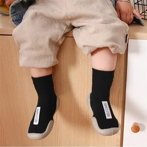 Kqwfsiu Baby Sock Shoes Boys Girls First Walking Shoes Non Slip Lightweight Toddler Infant Indoor Outdoor - 5