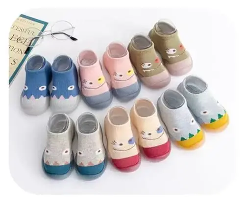 Kqwfsiu Baby Sock Shoes Boys Girls First Walking Shoes Non Slip Lightweight Toddler Infant Indoor Outdoor - 5