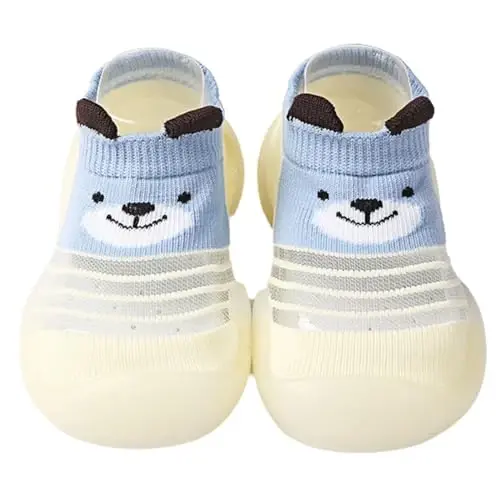 Kqwfsiu Baby Sock Shoes Boys Girls First Walking Shoes Non Slip Lightweight Toddler Infant Indoor Outdoor - 1