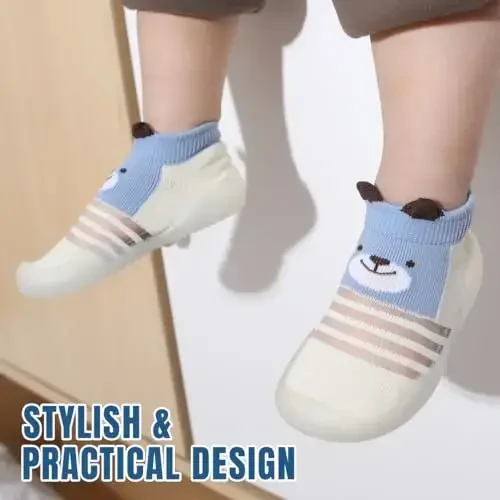 Kqwfsiu Baby Sock Shoes Boys Girls First Walking Shoes Non Slip Lightweight Toddler Infant Indoor Outdoor - 6