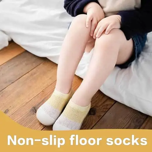 Kqwfsiu Baby Sock Shoes Boys Girls First Walking Shoes Non Slip Lightweight Toddler Infant Indoor Outdoor - 5
