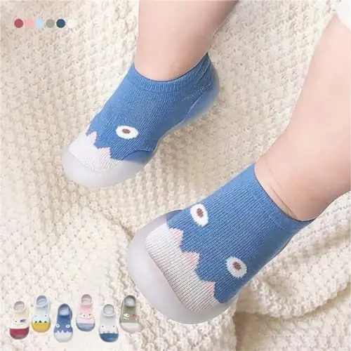 Kqwfsiu Baby Sock Shoes Boys Girls First Walking Shoes Non Slip Lightweight Toddler Infant Indoor Outdoor - 5