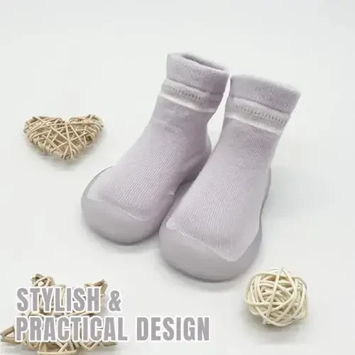 Kqwfsiu Baby Sock Shoes Boys Girls First Walking Shoes Non Slip Lightweight Toddler Infant Indoor Outdoor - 5