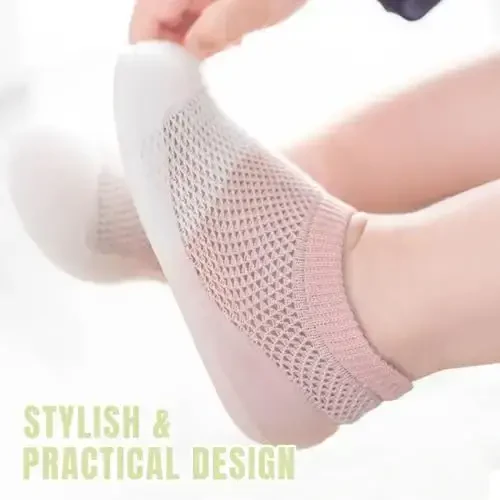 Kqwfsiu Baby Sock Shoes Boys Girls First Walking Shoes Non Slip Lightweight Toddler Infant Indoor Outdoor - 6