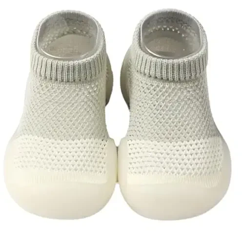 Kqwfsiu Baby Sock Shoes Boys Girls First Walking Shoes Non Slip Lightweight Toddler Infant Indoor Outdoor 