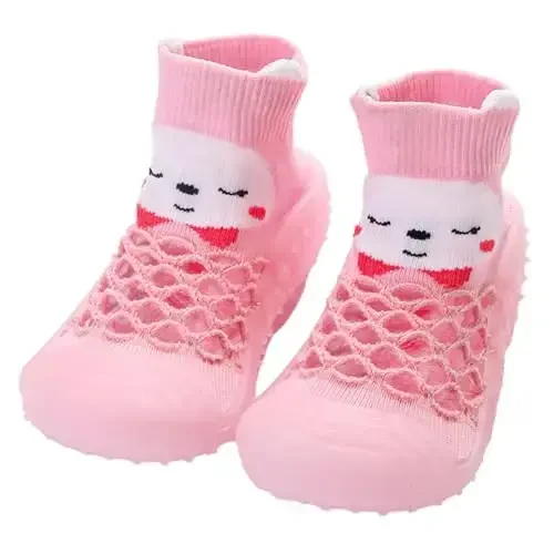 Kqwfsiu Baby Sock Shoes Boys Girls First Walking Shoes Non Slip Lightweight Toddler Infant Indoor Outdoor 